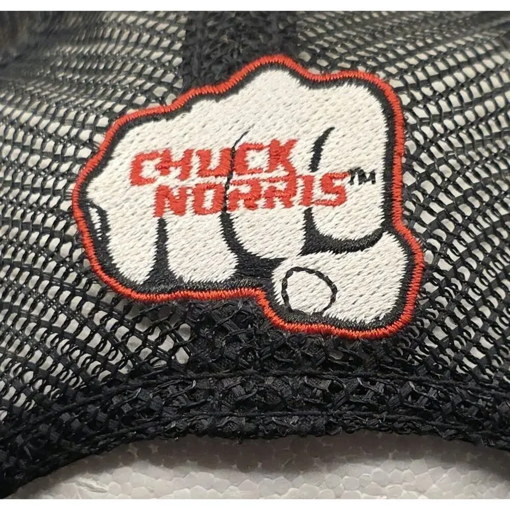 Chuck Norris Approved BioWorld  Trucker Hat‎ Snapback Cap USA Flag Mesh